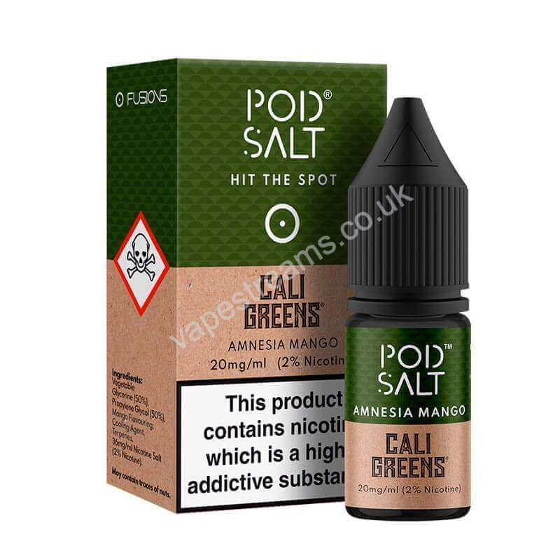 Amnesia Mango Nicotine Salt E-Liquid By Pod Salt Fusions Range