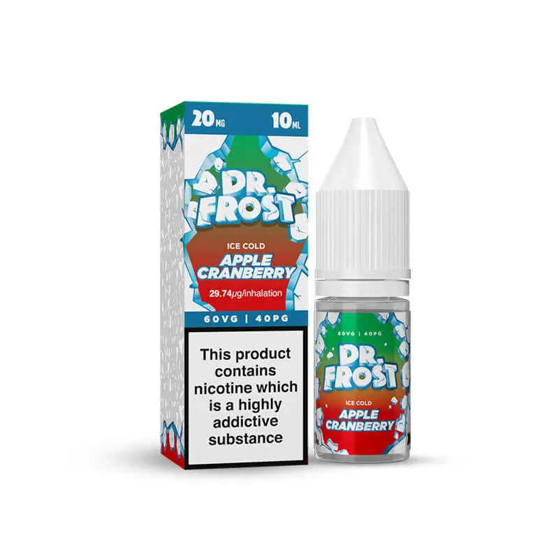 Dr Frost Apple &amp; Cranberry Ice Nic Salt E-Liquid