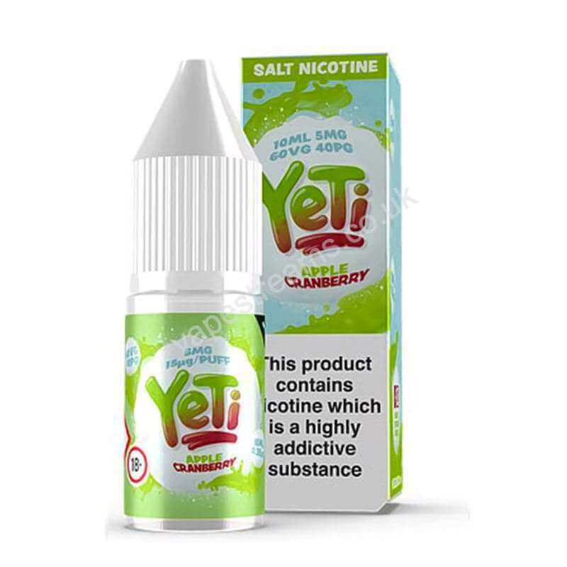Apple Cranberry Nicotine Salt E-Liquid by YeTi Salts