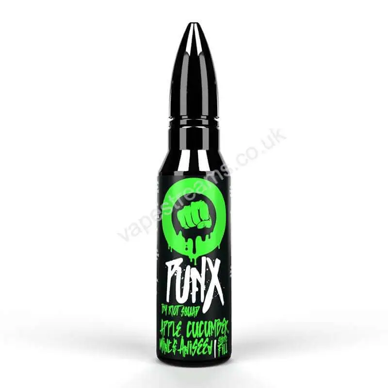 Apple Cucumber Mint &amp; Aniseed E-Liquid Shortfill by Riot Squad Punx