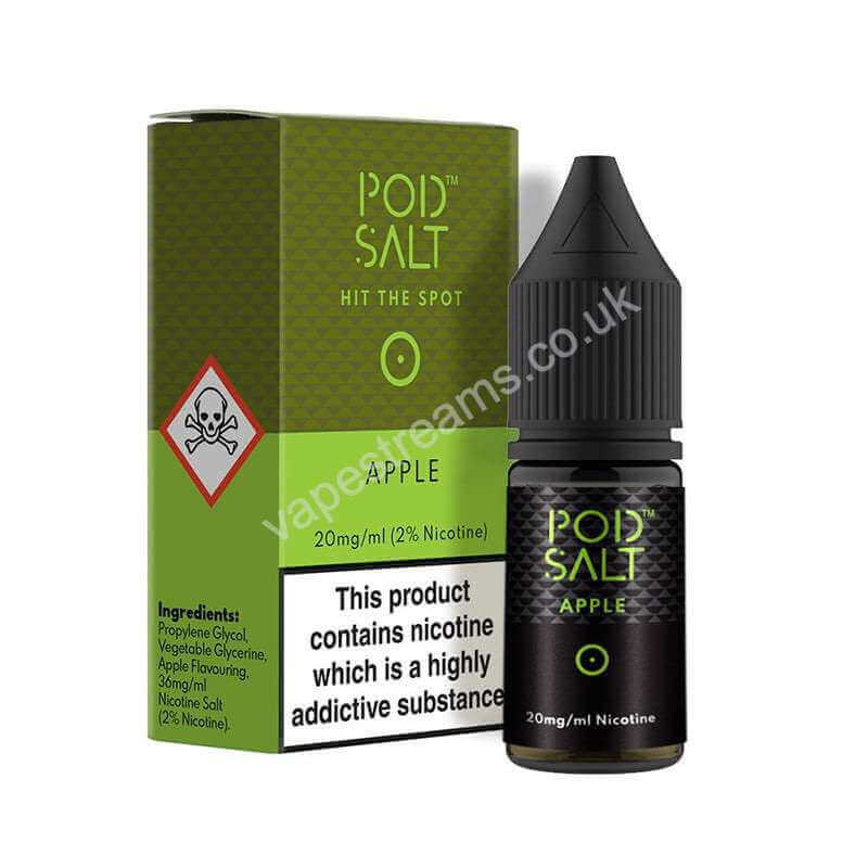 Apple Nicotine Salt E-Liquid By Pod Salt Core Range
