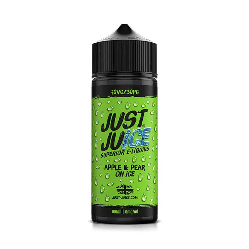 Apple &amp; Pear On Ice 100ml E-Liquid Shortfill By Just Juice
