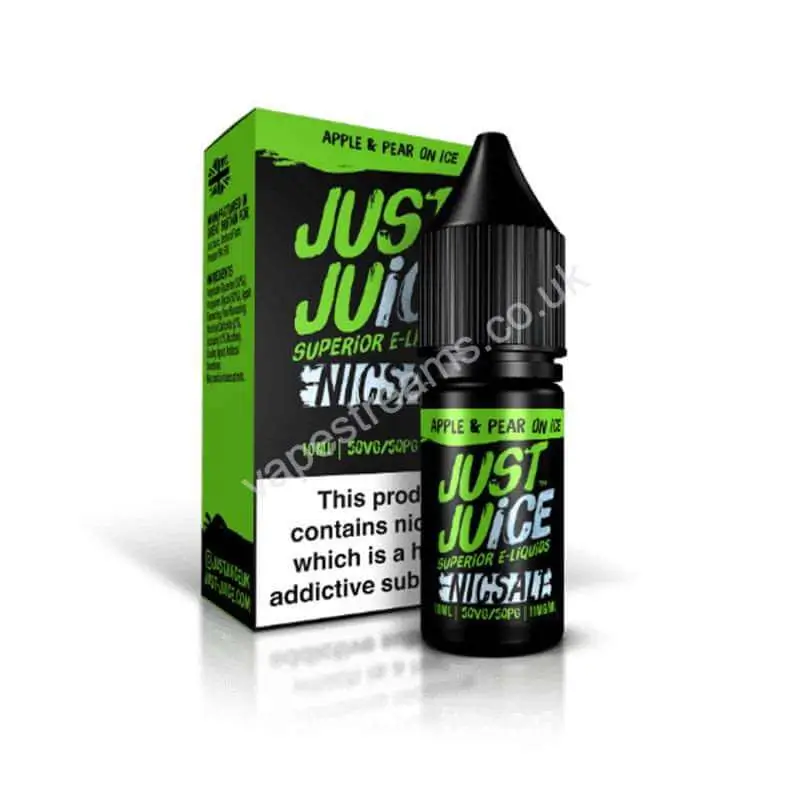 Just Juice Apple &amp; Pear On Ice Nic Salt E-Liquid