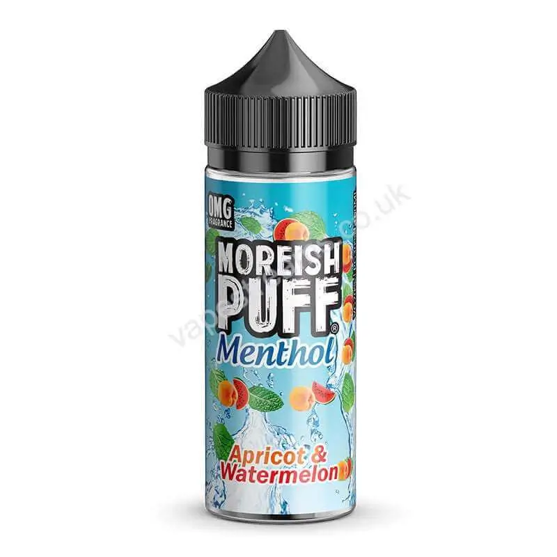 Apricot &amp; Watermelon Menthol E-Liquid Shortfill by Moreish Puff