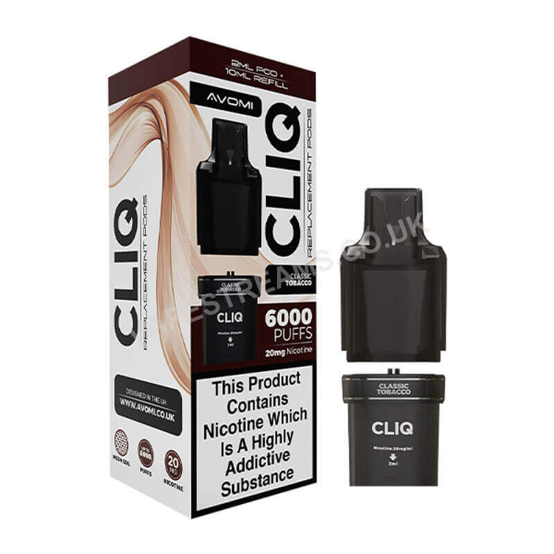 Avomi Cliq 6000 Classic Tobacco Prefilled Pod