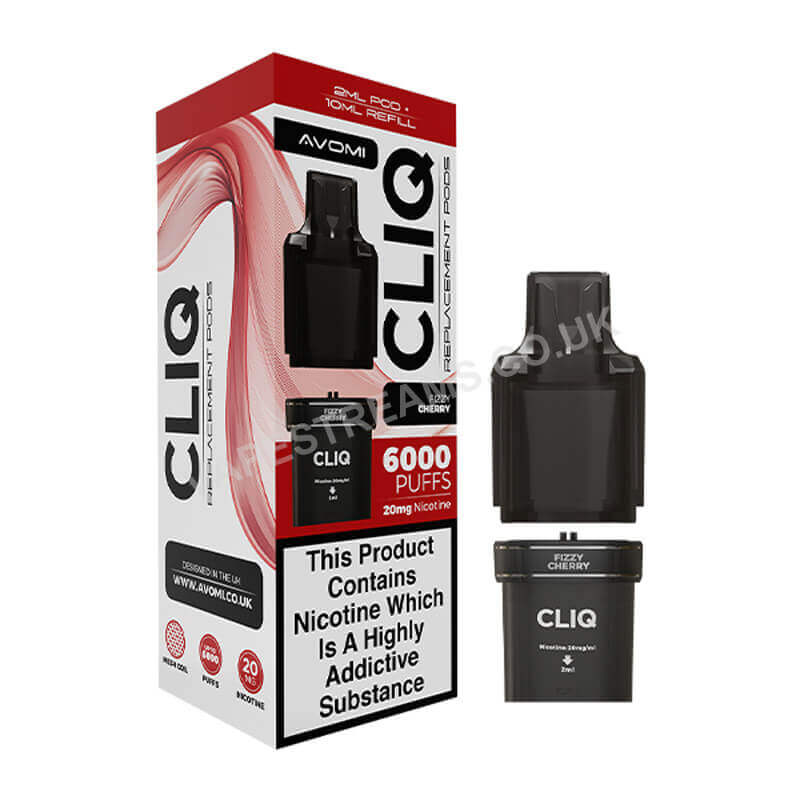 Avomi Cliq 6000 Fizzy Cherry Prefilled Pod