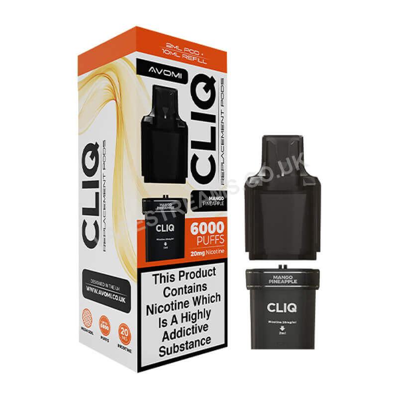 Avomi Cliq 6000 Mango Pineapple Prefilled Pod