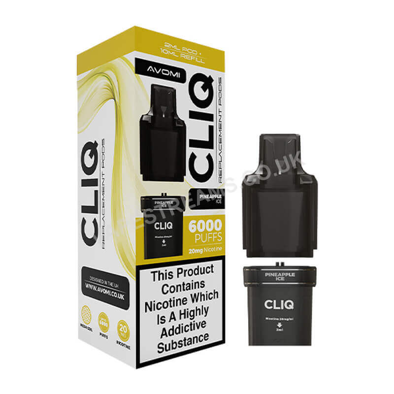 Avomi Cliq 6000 Pineapple Ice Prefilled Pod