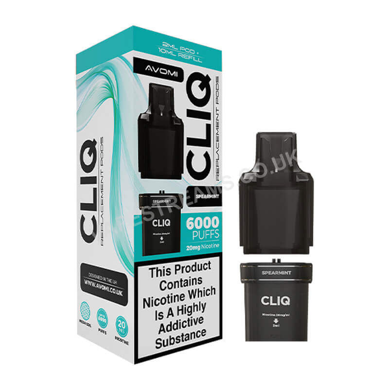 Avomi Cliq 6000 Spearmint Prefilled Pod
