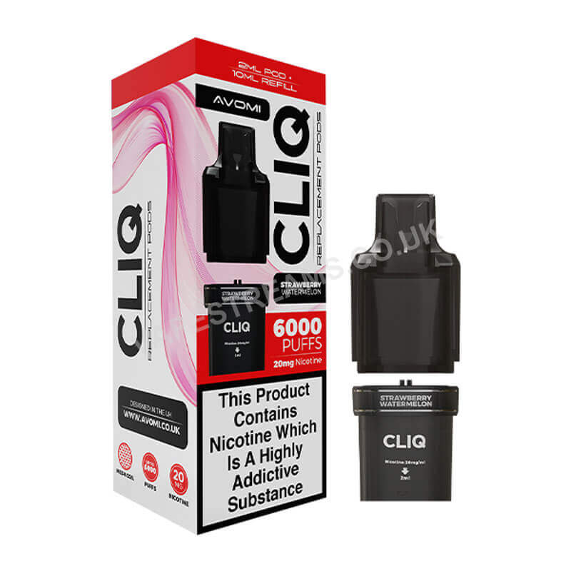 Avomi Cliq 6000 Strawberry Watermelon Prefilled Pod