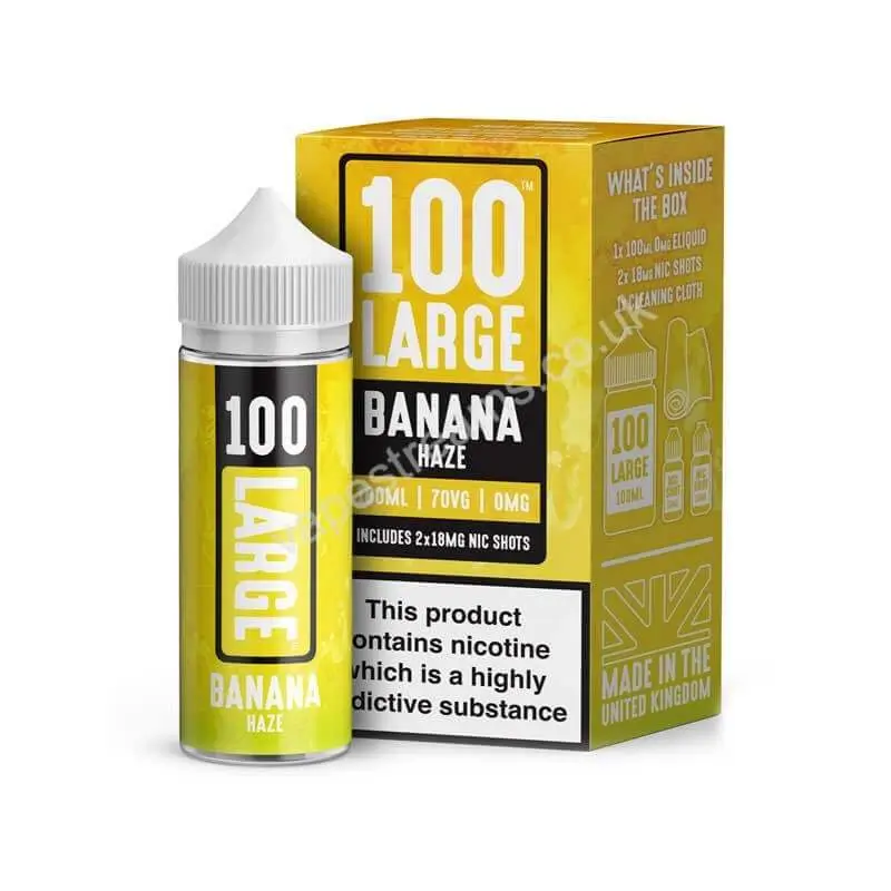 Banana Haze by 100 Large Juice Short Fill
