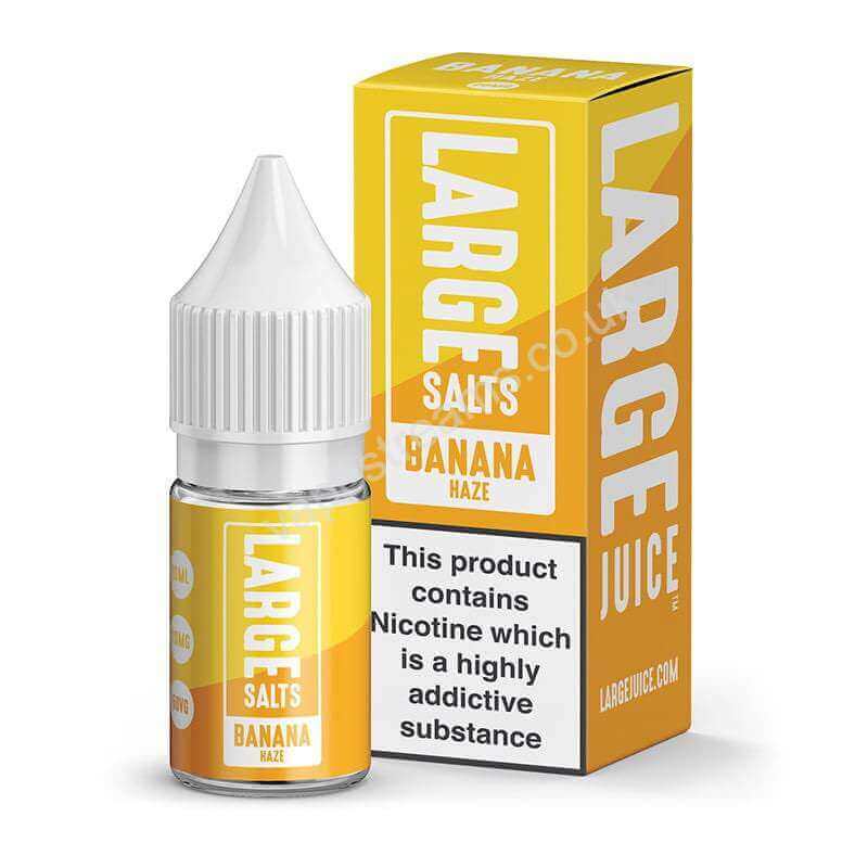 Banana Haze Nicotine Salt E-Liquid by Large Salts