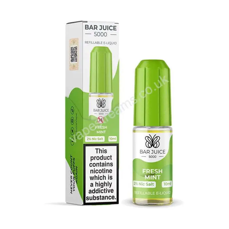 Bar Juice 5000 Fresh Mint Nic Salt E-Liquid