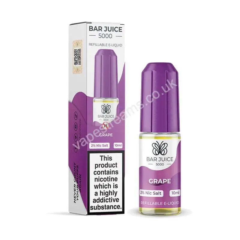 Bar Juice 5000 Grape Nic Salt E-Liquid