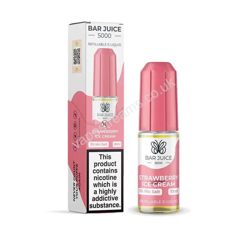 Bar Juice 5000 Strawberry Ice Cream Nic Salt E-Liquid