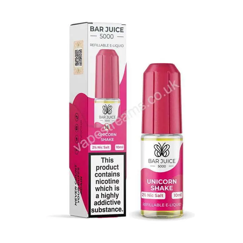Bar Juice 5000 Unicorn Shake Nic Salt E-Liquid