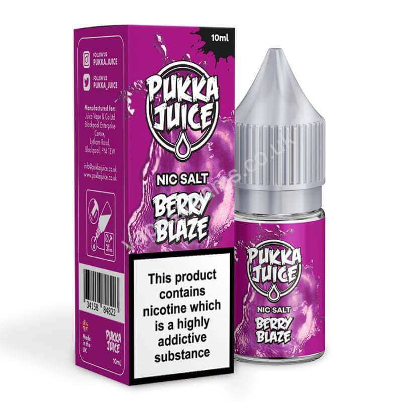 Berry Blaze Nicotine Salt E-Liquid by Pukka Juice