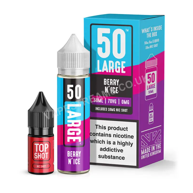Berry N’ Ice by 50 Large Juice Short Fill