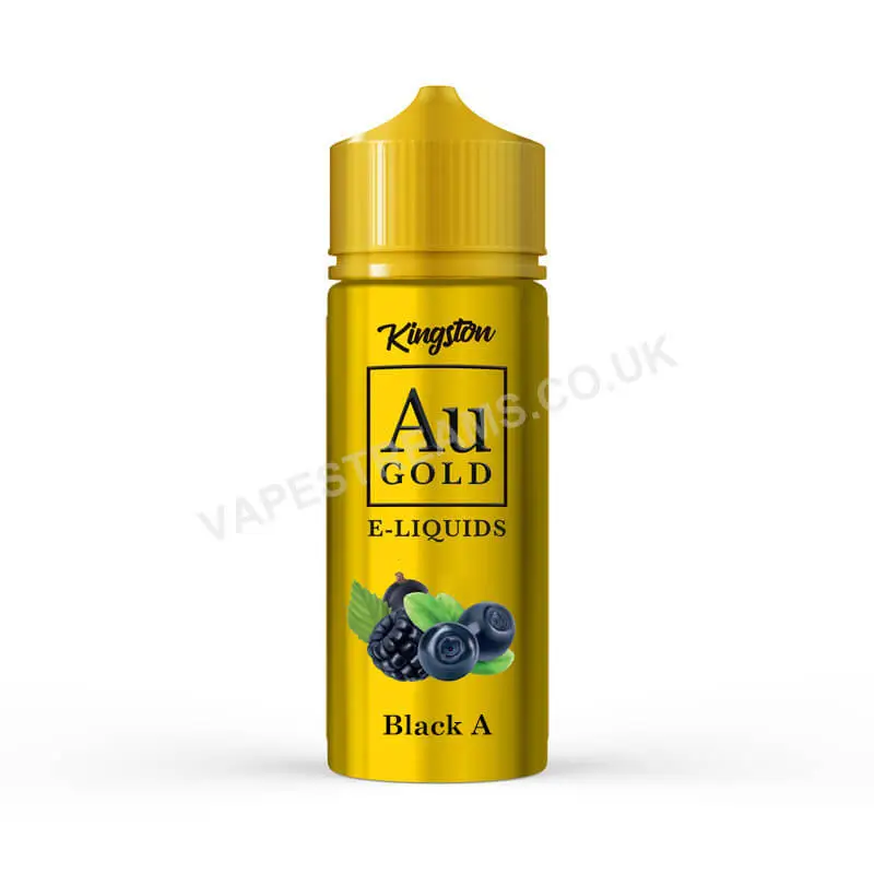 Black A E-Liquid Shortfill By Kingston Au Gold