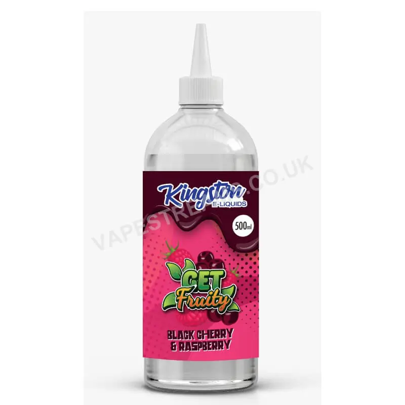 Black Cherry &amp; Raspberry 500ml E-Liquid Shortfill by Kingston