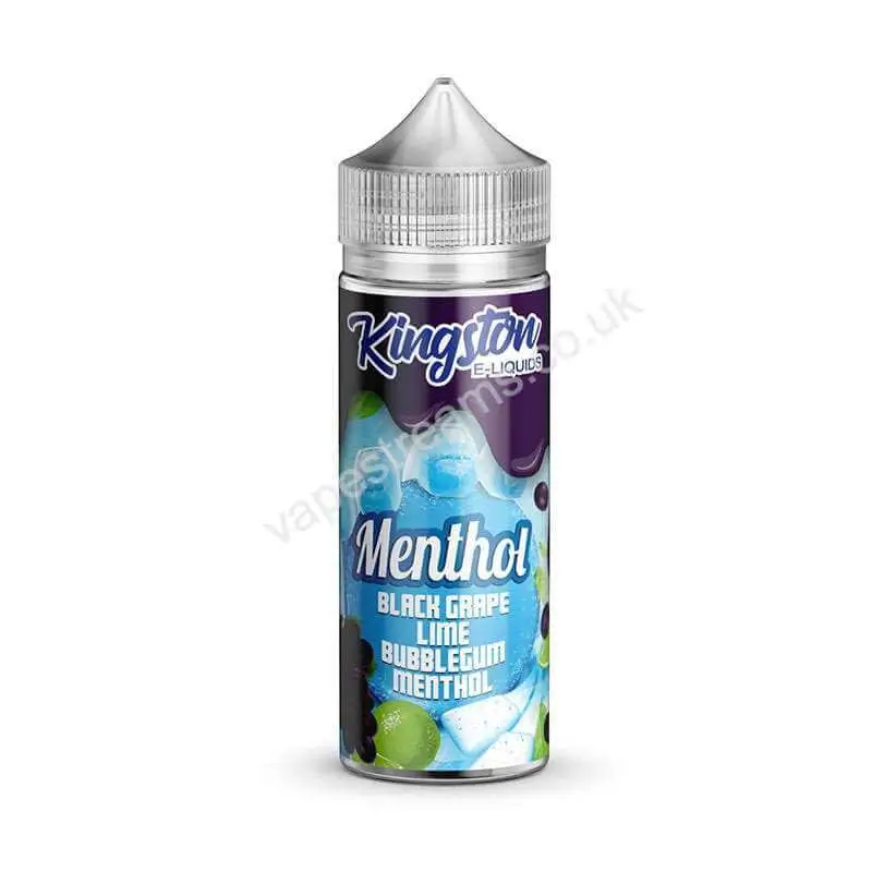 Black Grape Lime Bubblegum Menthol E-Liquid Shortfill by Kingston