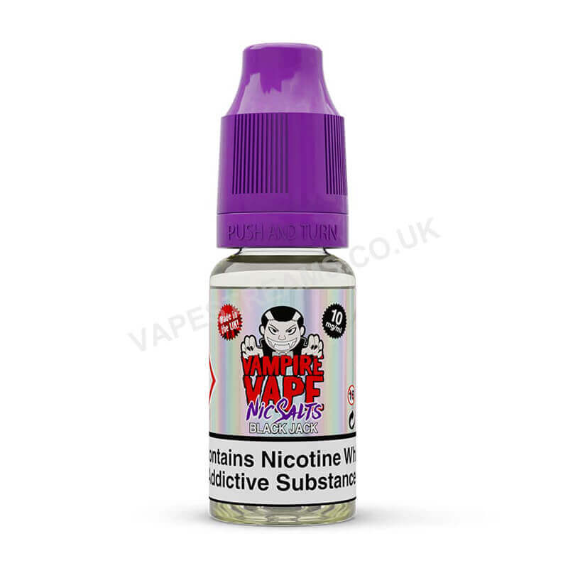 Black Jack Nic Salt E-Liquid by Vampire Vape