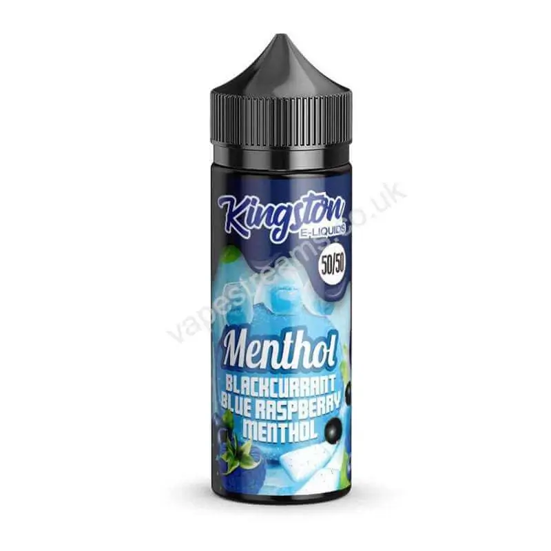 Blackcurrant Blue Raspberry Menthol E-Liquid Shortfill by Kingston 50/50