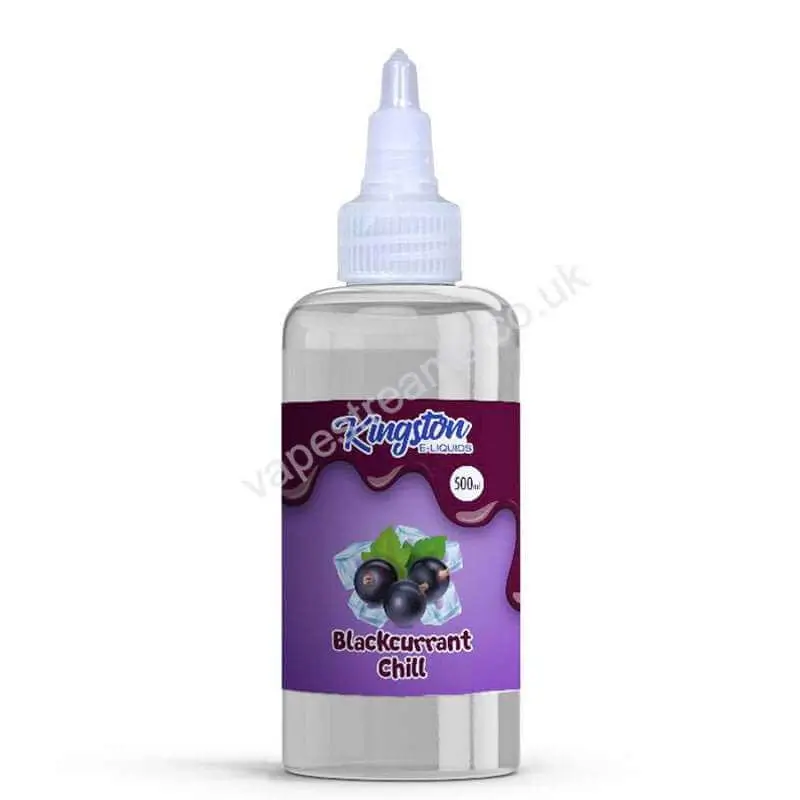 Blackcurrant Chill 500ml E-Liquid Shortfill by Kingston