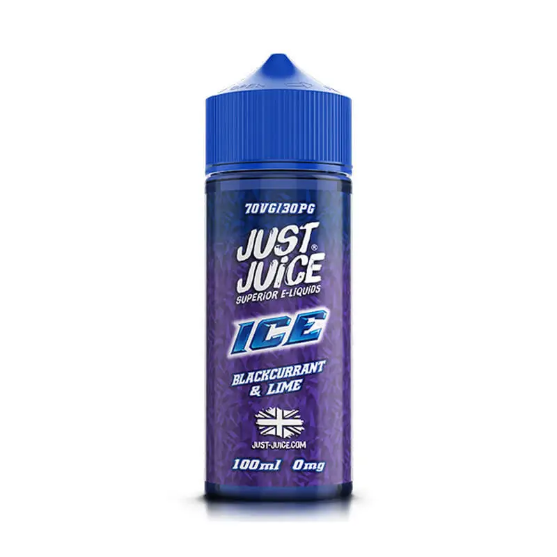 Blackcurrant &amp; Lime 100ml E-Liquid Shortfill by Just Juice Ice