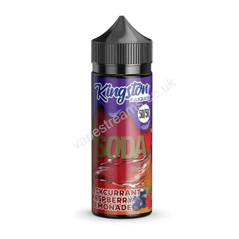 Blackcurrant Raspberry Lemonade Soda E-Liquid Shortfill by Kingston 50/50