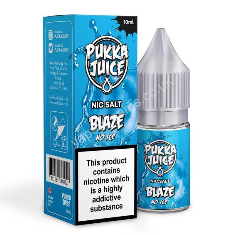 Blaze No Ice by Pukka Juice Nic Salt E-Liquid