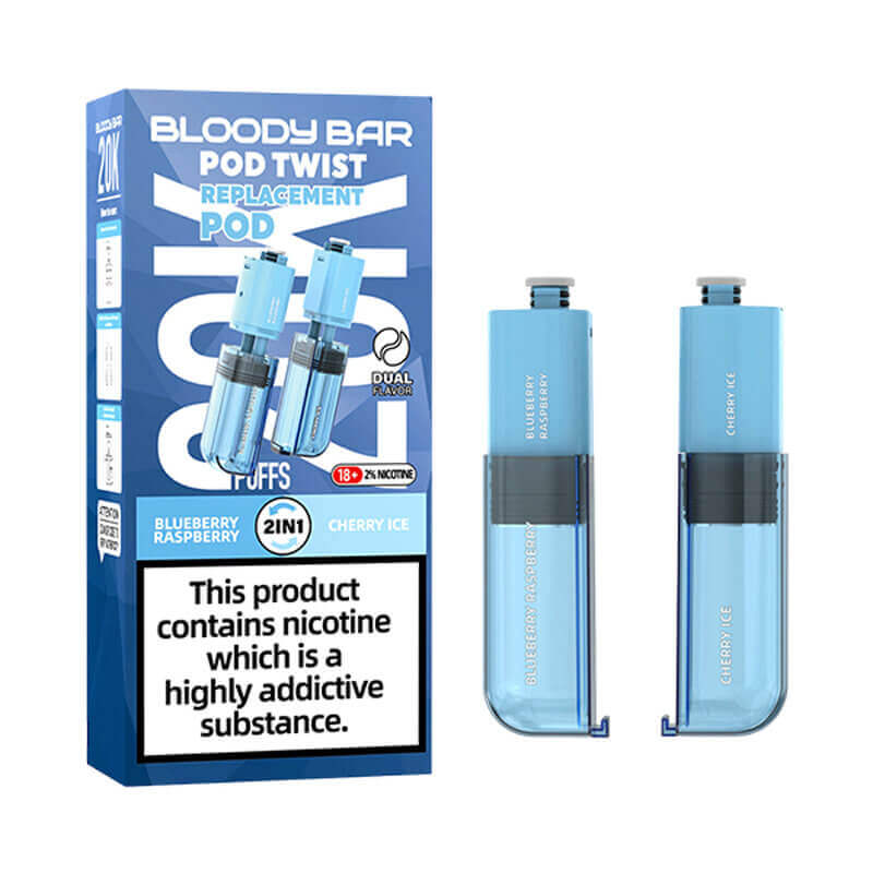 Bloody Bar Pod Twist 20K Blueberry Raspberry/ Cherry Ice Prefilled Pod