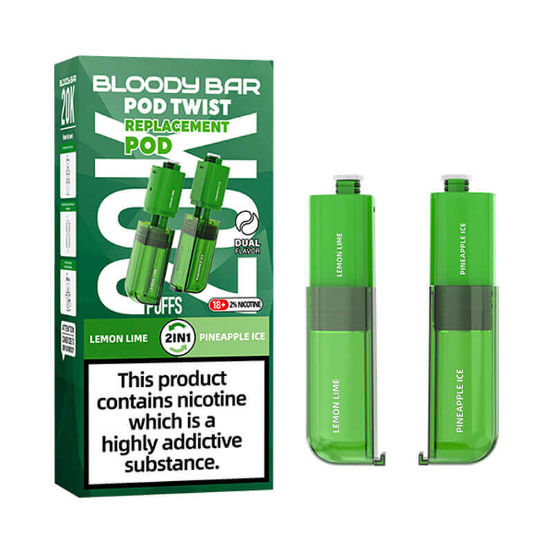 Bloody Bar Pod Twist 20K Lemon Lime/ Pineapple Ice Prefilled Pod