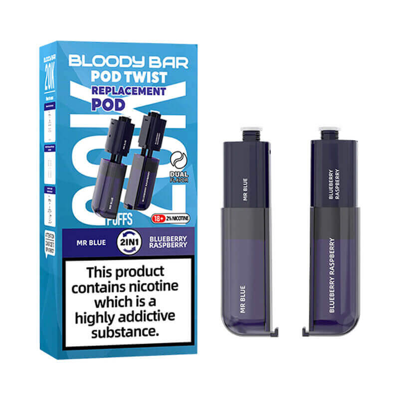 Bloody Bar Pod Twist 20K Mr Blue/ Blueberry Raspberry Prefilled Pod