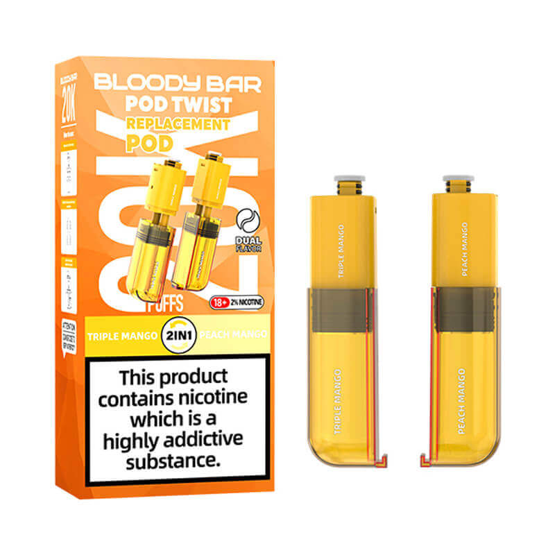 Bloody Bar Pod Twist 20K Triple Mango/ Peach Mango Prefilled Pod