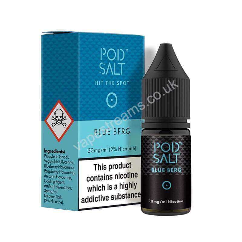 Blue Berg Nicotine Salt E-Liquid By Pod Salt Core Range