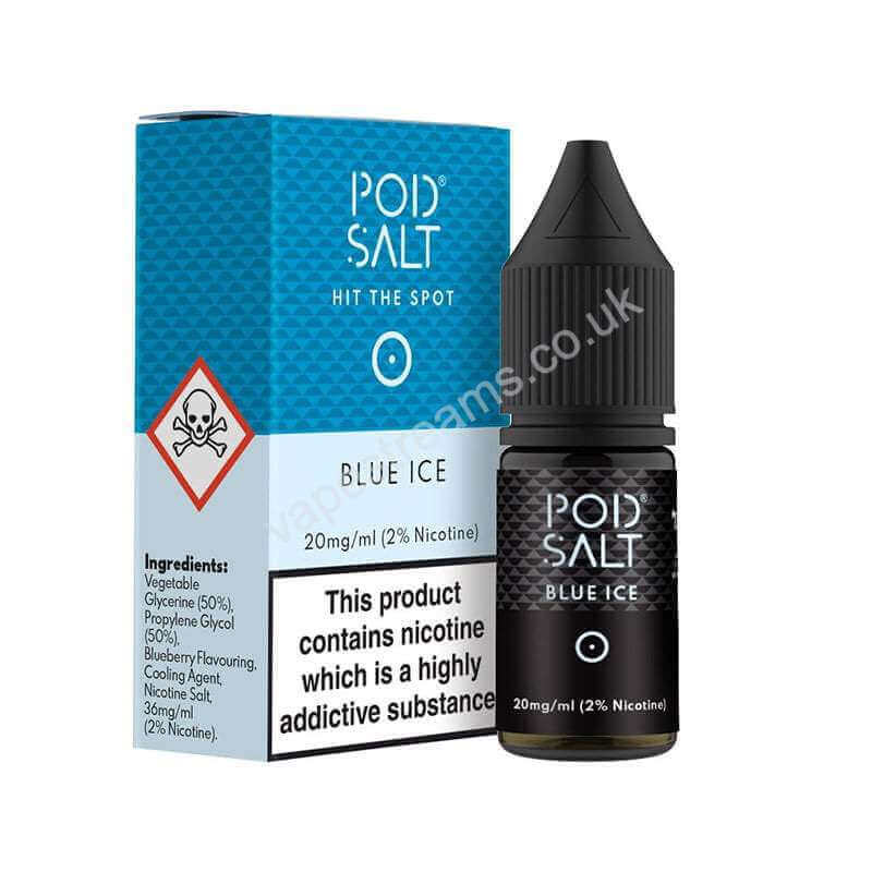 Blue Ice Nicotine Salt E-Liquid By Pod Salt Core Range