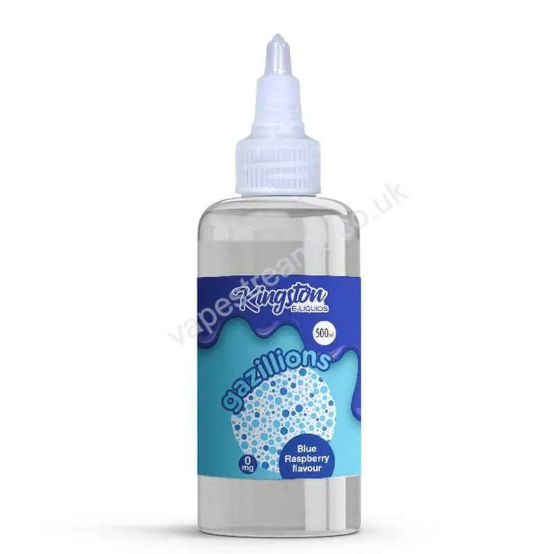 Blue Raspberry Gazillions 500ml E-Liquid Shortfill by Kingston