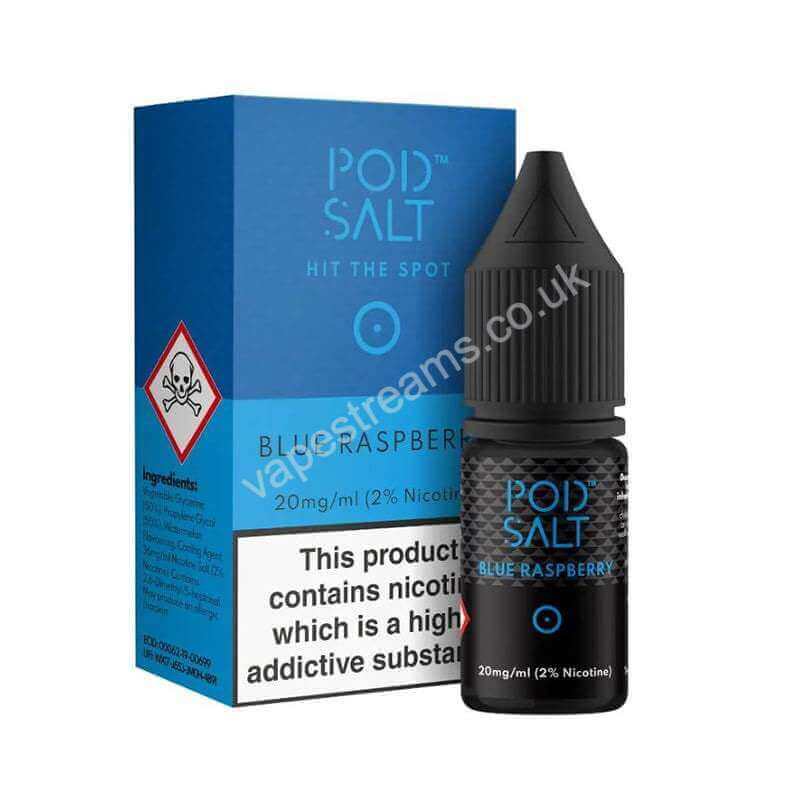 Blue Raspberry Nicotine Salt E-Liquid By Pod Salt Core Range