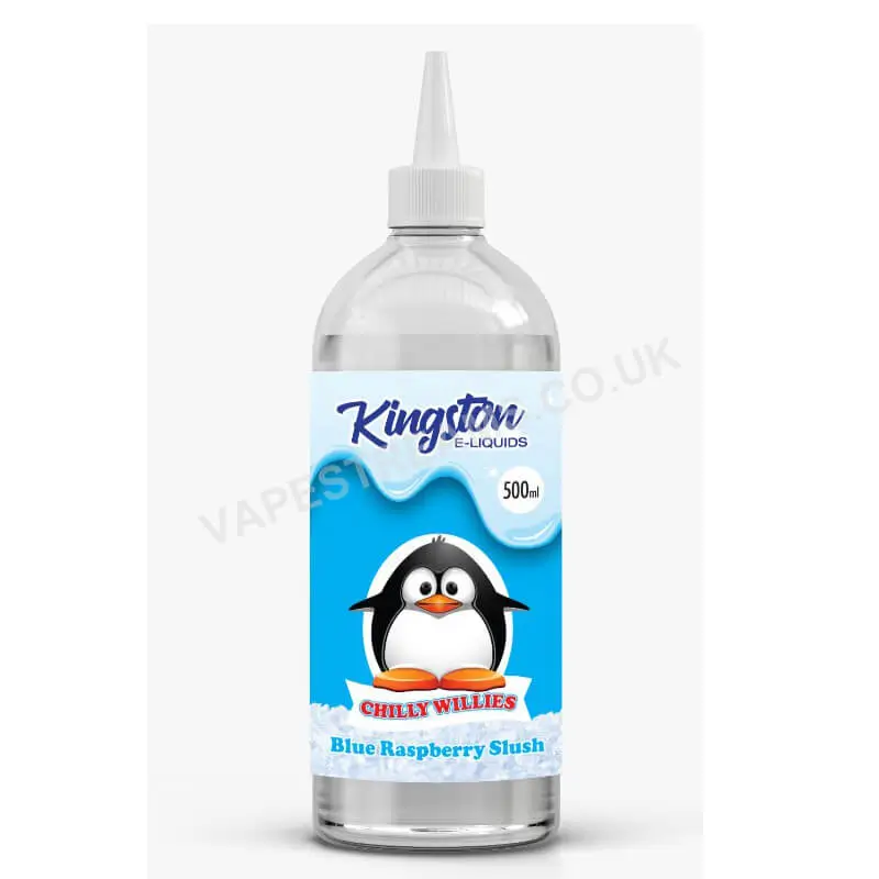 Blue Raspberry Slush Chilly Willies 500ml E-Liquid Shortfill by Kingston