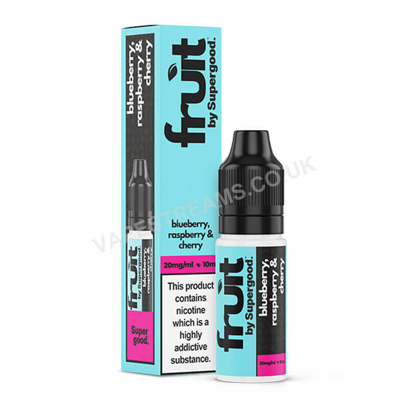 Blueberry Raspberry &amp; Cherry Nic Salt E-Liquid by Supergood Fruit