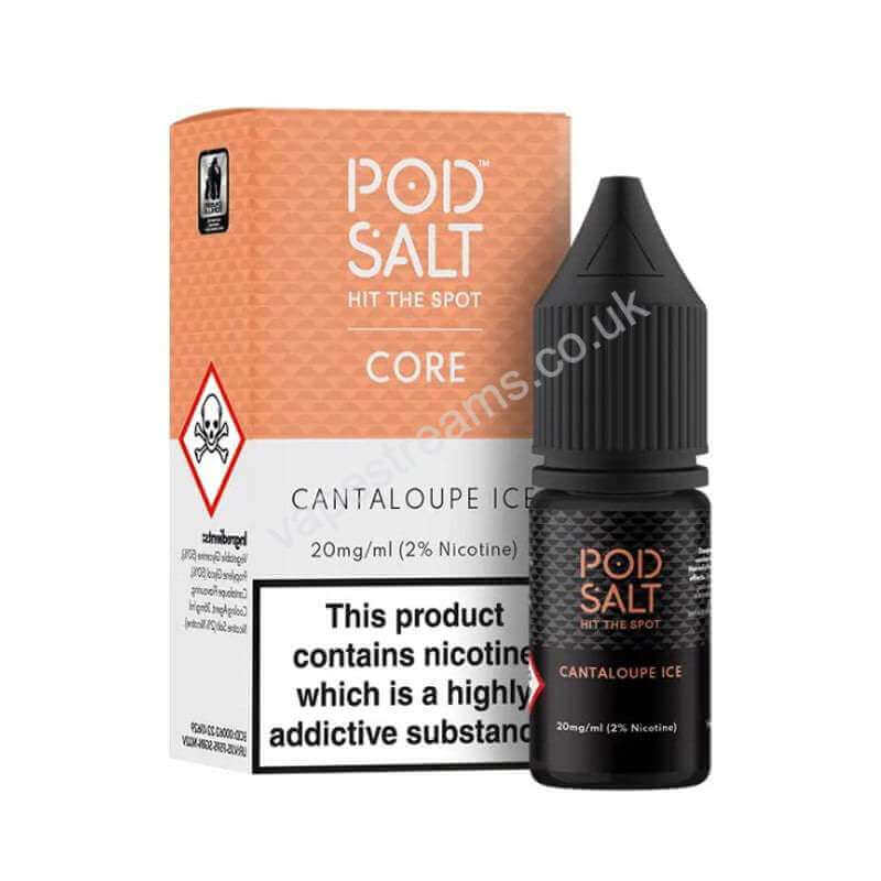 Cantaloupe Ice Nicotine Salt E-Liquid By Pod Salt Core Range