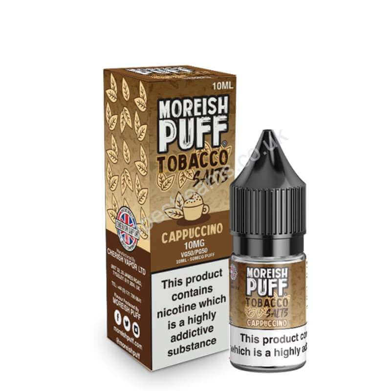 Cappuccino Nicotine Salt E-Liquid by Moreish Tobacco Salts