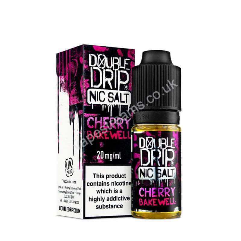 Cherry Bakewell Nic Salt E-Liquid by Double Drip