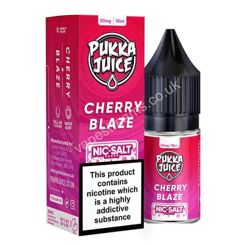 Cherry Blaze Nicotine Salt E-Liquid by Pukka Juice