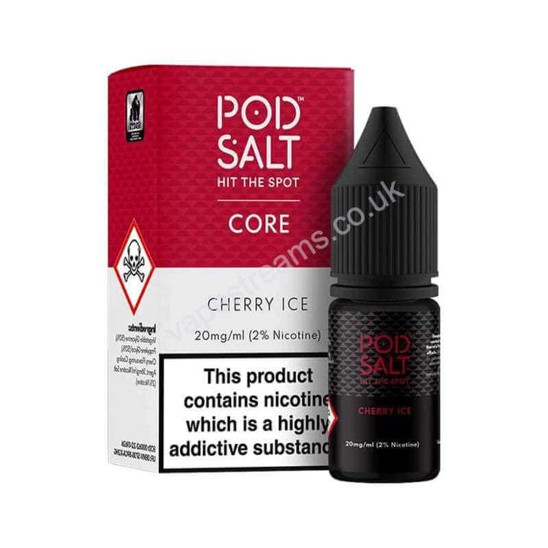 Cherry Ice Nicotine Salt E-Liquid By Pod Salt Core Range