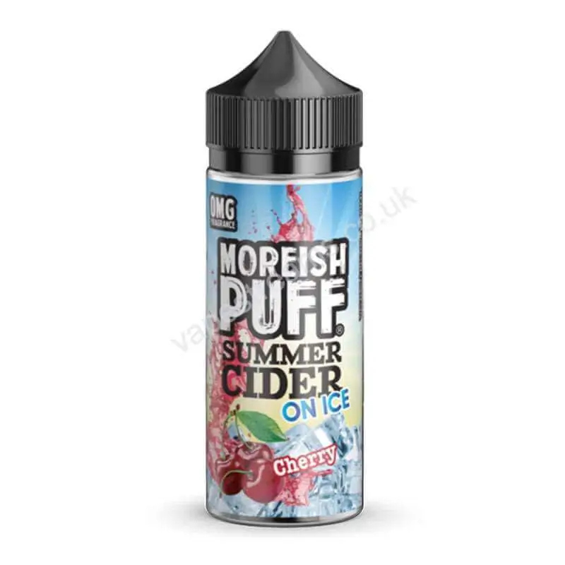 Cherry Summer Cider On Ice E-Liquid Shortfill by Moreish Puff