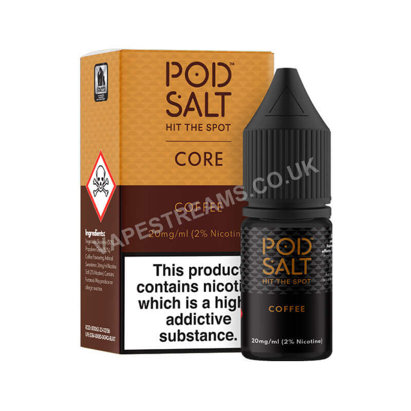 Coffee Nicotine Salt E-Liquid By Pod Salt Core Range