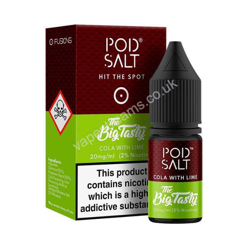 Cola With Lime Nicotine Salt E-Liquid By Pod Salt Fusions Range