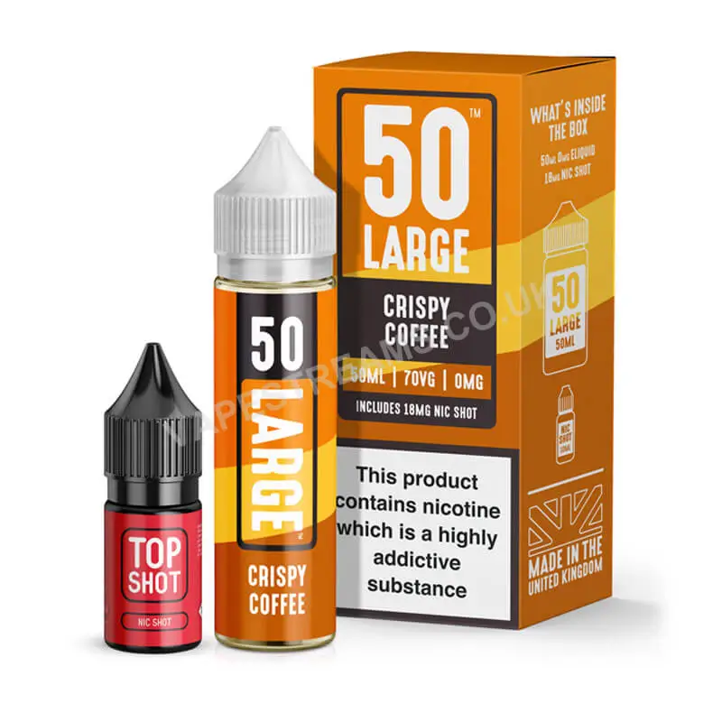 Crispy Coffee by 50 Large Juice Short Fill